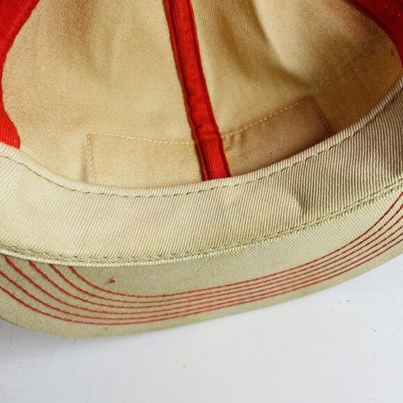 Garst Seed Corn Patch SnapBack Hat K-Products Farm Cap USA Tan Orange VTG Mesh - Picture 12 of 12